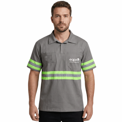 Camisa Profissional Brim Gola Polo Refletivo – EQPRO